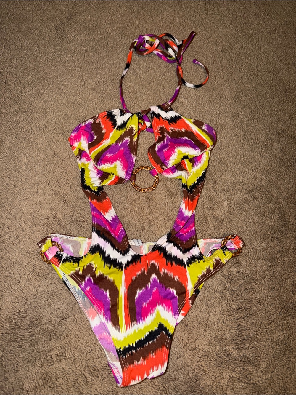 Trina Turk size small monokini 1 pc swimsuit